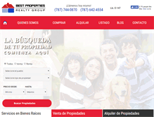 Tablet Screenshot of bestpropertiesrealty.com